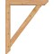Ekena Millwork Traditional Slat Smooth Bracket w/ Offset Brace, Western Red Cedar, 5 1/2"W x 32"D x 40"H BKT0604X32X40TRA06SWR - alternate 3